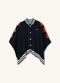 Kenzo - Capa con botones florales | Azul noche