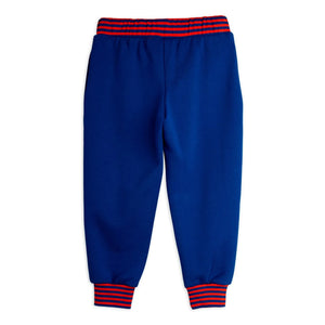Mini Rodini - Jogger de algodón orgánico a rayas | Azul real