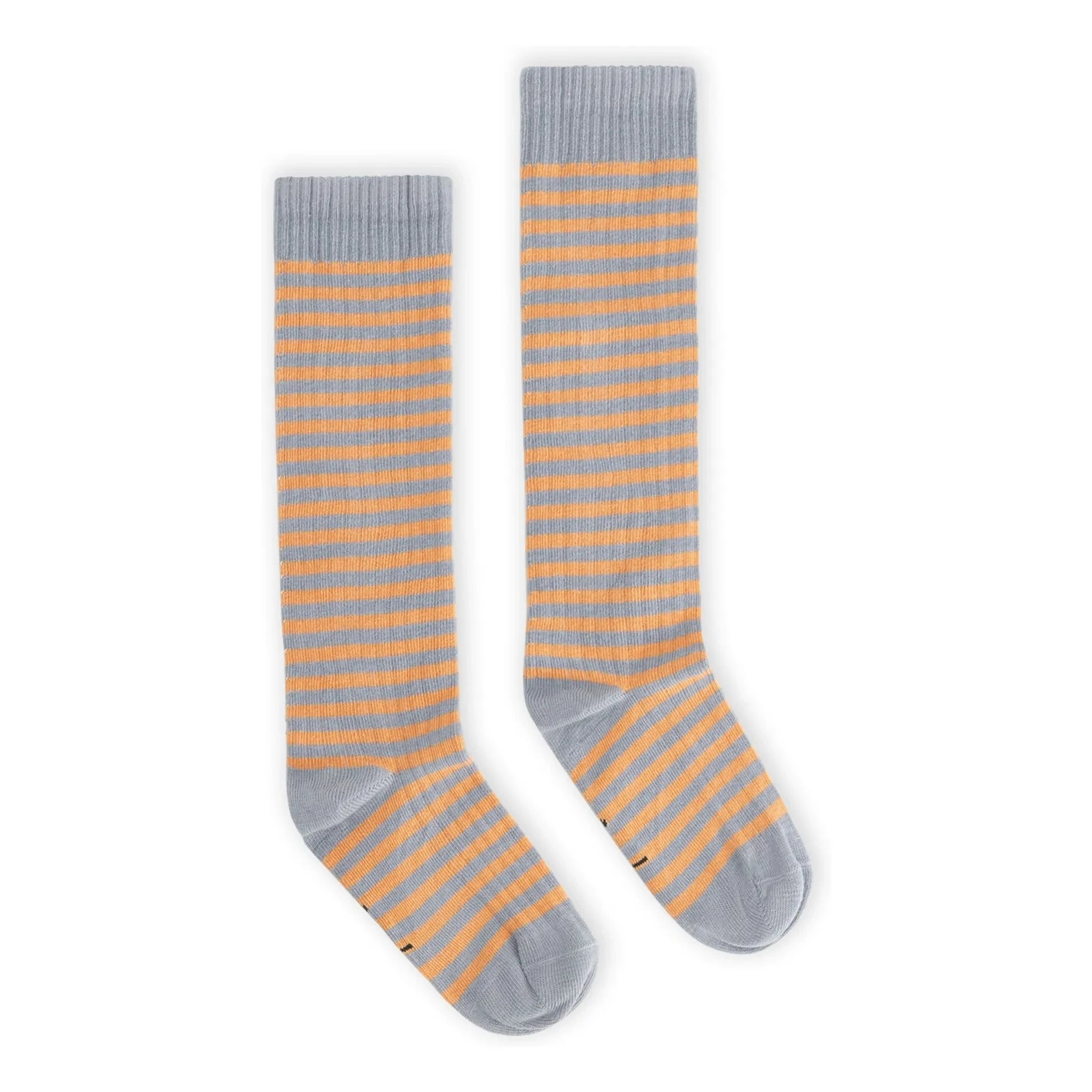 Gray Label - Calcetines cortos de algodón orgánico a rayas | Albaricoque
