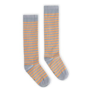 Gray Label - Calcetines cortos de algodón orgánico a rayas | Albaricoque
