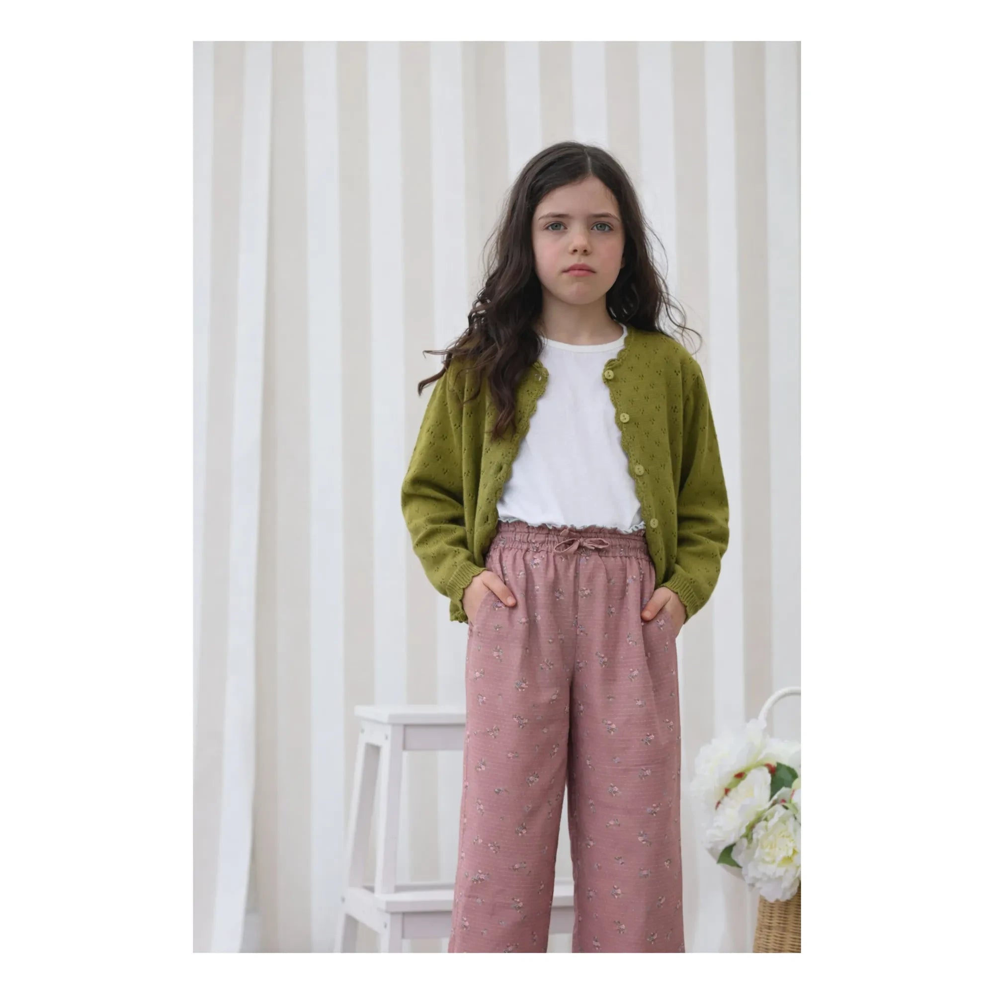 Lililotte - Pantalón de algodón orgánico Paola Tencel | Azul vaquero
