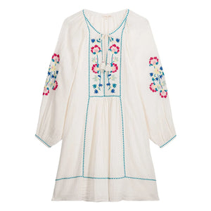 Louise Misha - Vestido de algodón orgánico Janicianne | Blanco