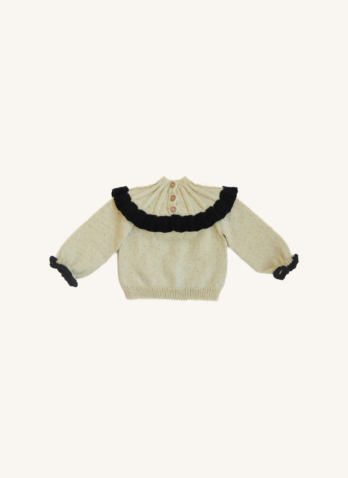 Kalinka - Jersey de lana merino Dove | Ecru
