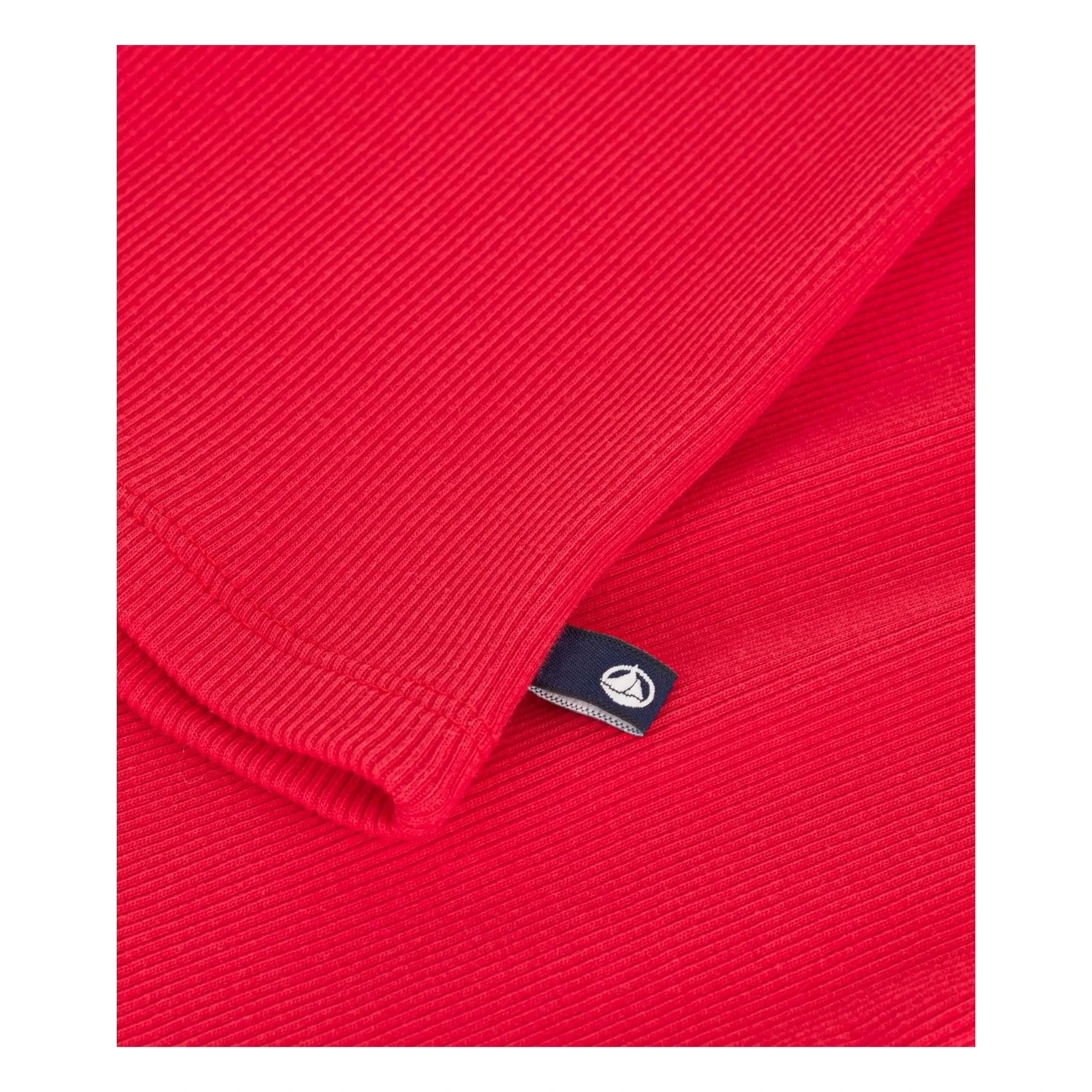 Petit Bateau - Camiseta sin mangas acanalada roja