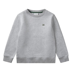 Lacoste - Sudadera con logo de algodón orgánico | Gris jaspeado