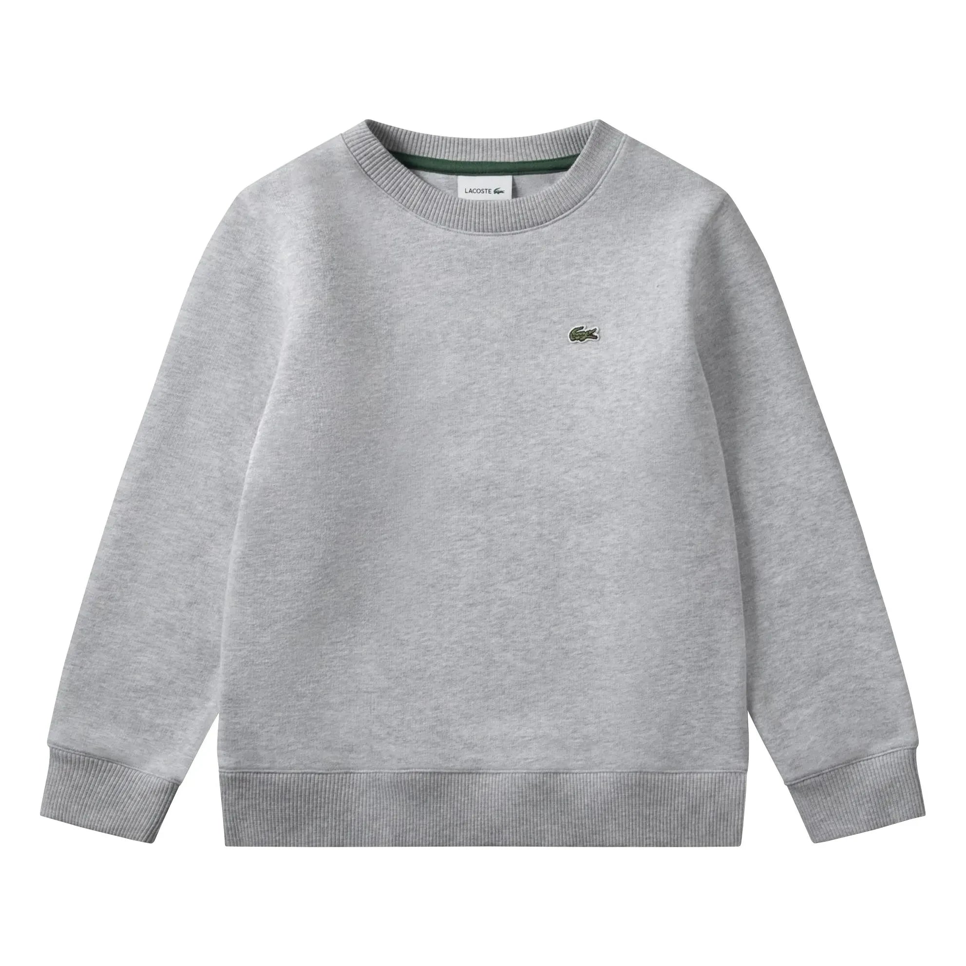 Lacoste - Sudadera con logo de algodón orgánico | Gris jaspeado