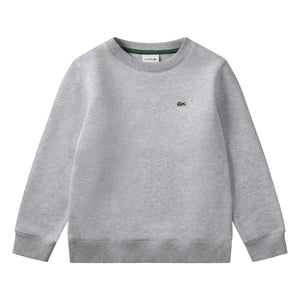 Lacoste - Sudadera con logo de algodón orgánico | Gris jaspeado