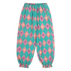 Jelly Mallow - Pantalón con diseño de diamantes | Turquesa