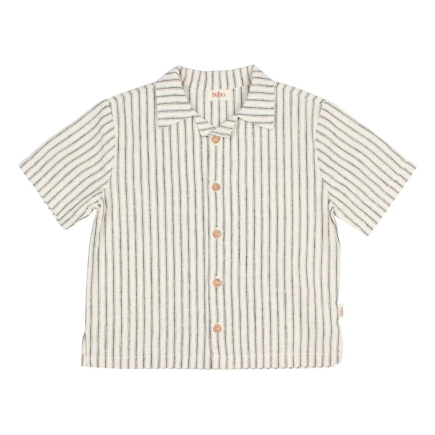 Búho - Camisa de lino a rayas | Crudo