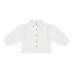 Donsje - Blusa con cuello Claudine Anoeche | Blanco
