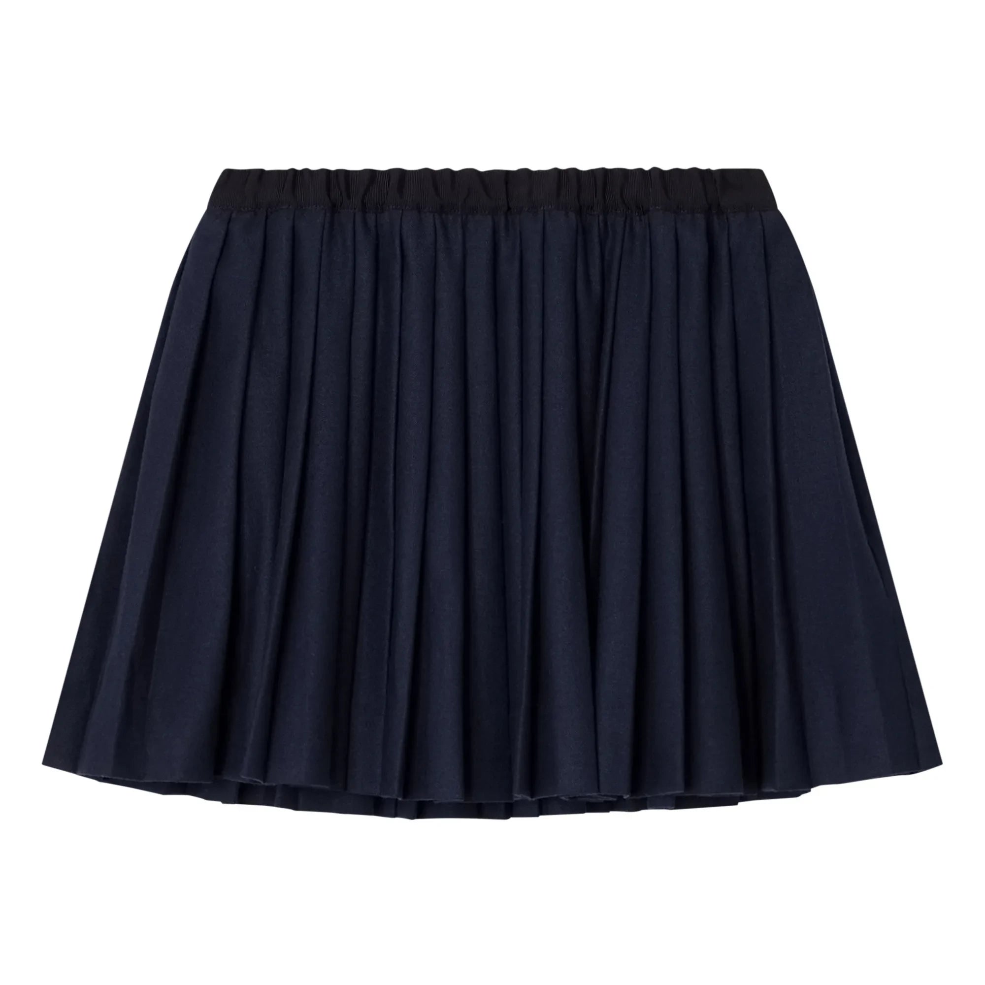 Bonpoint - Falda de franela Jais | Azul marino