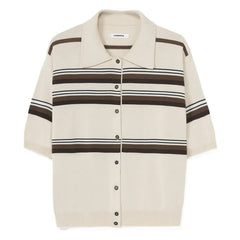 Cordera - Polo de algodón a rayas | Beige