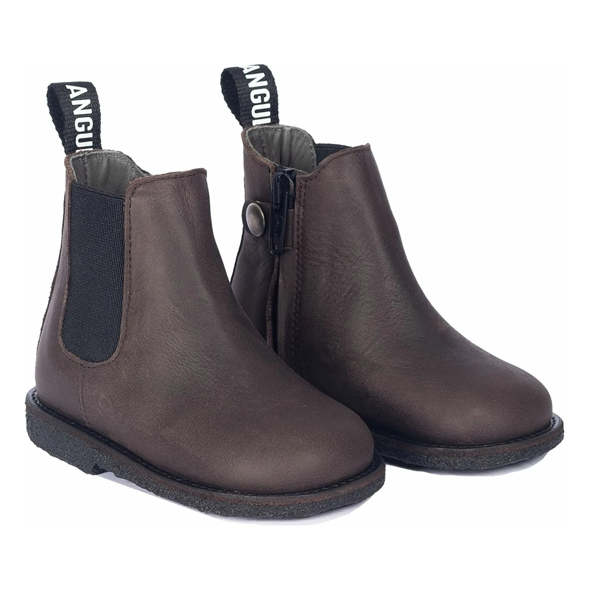 Angulus - Botines Chelsea con cordones | Marrón