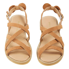 Emile et Ida - Sandalias de piel Croisillon | Camel