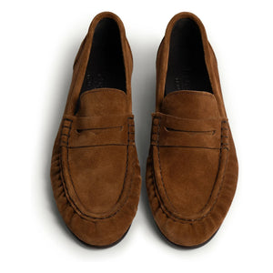 Posa - Zapatos tipo mocasín de ante | Marrón oscuro