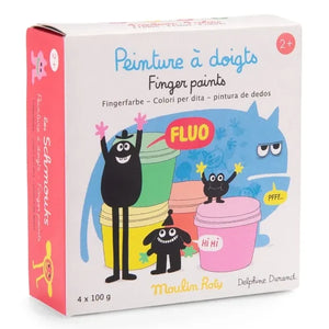 Moulin Roty - Neon Parmak Boyası - Les Schmouks