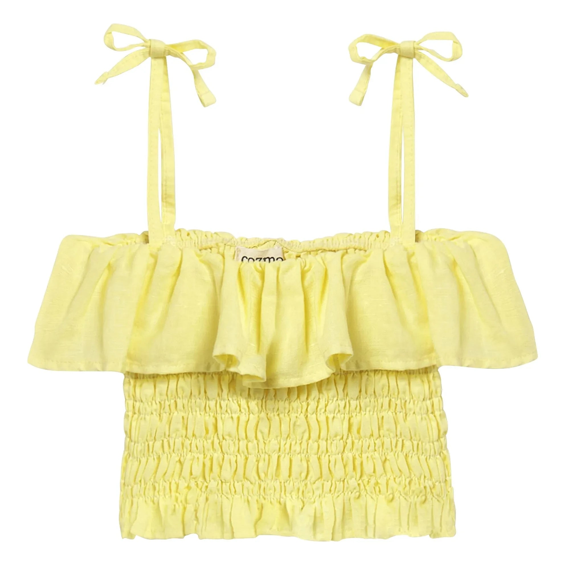 Cozmo - Top de lino Bellis | Amarillo
