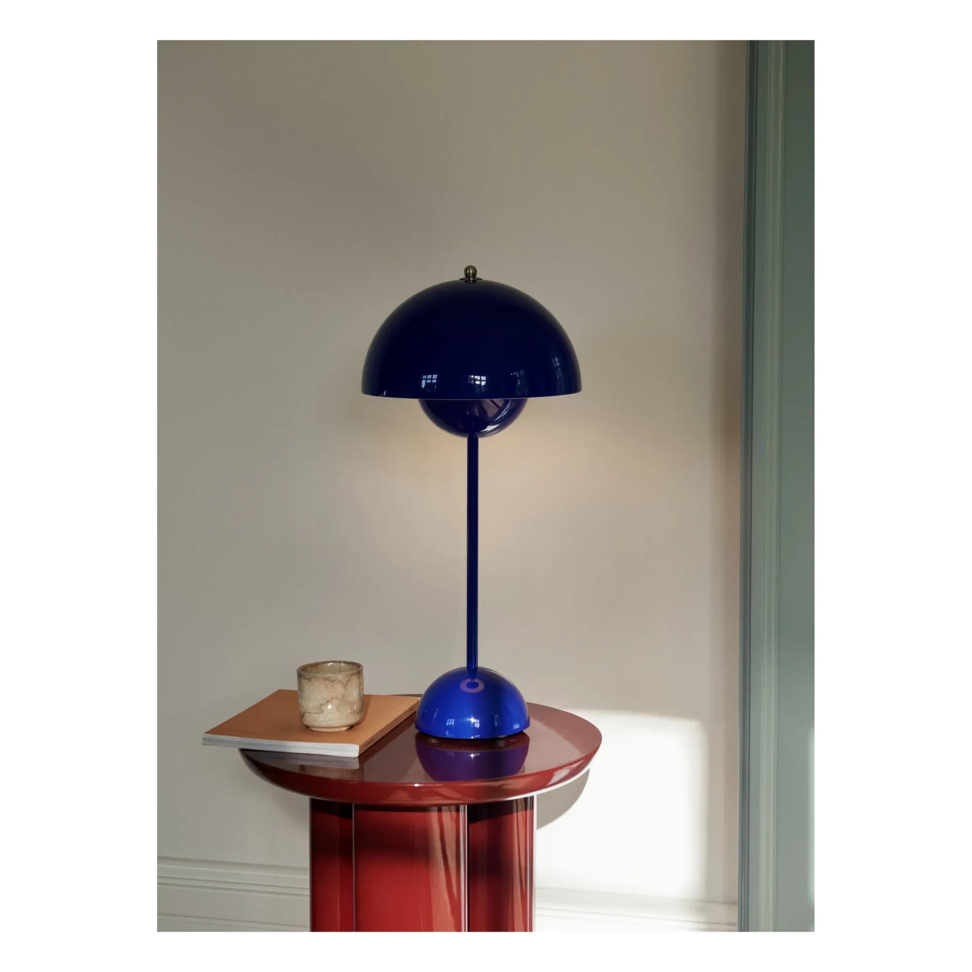 & Tradition - Lámpara de mesa Flowerpot VP3 - Verner Panton, 1969 | Azul