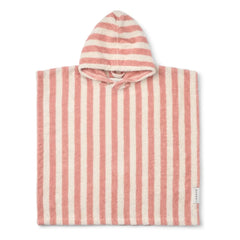 Liewood - Poncho de baño Koi | Rubor coral/crema