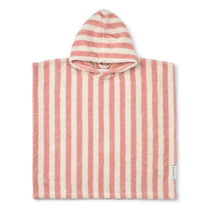 Liewood - Poncho de baño Koi | Rubor coral/crema