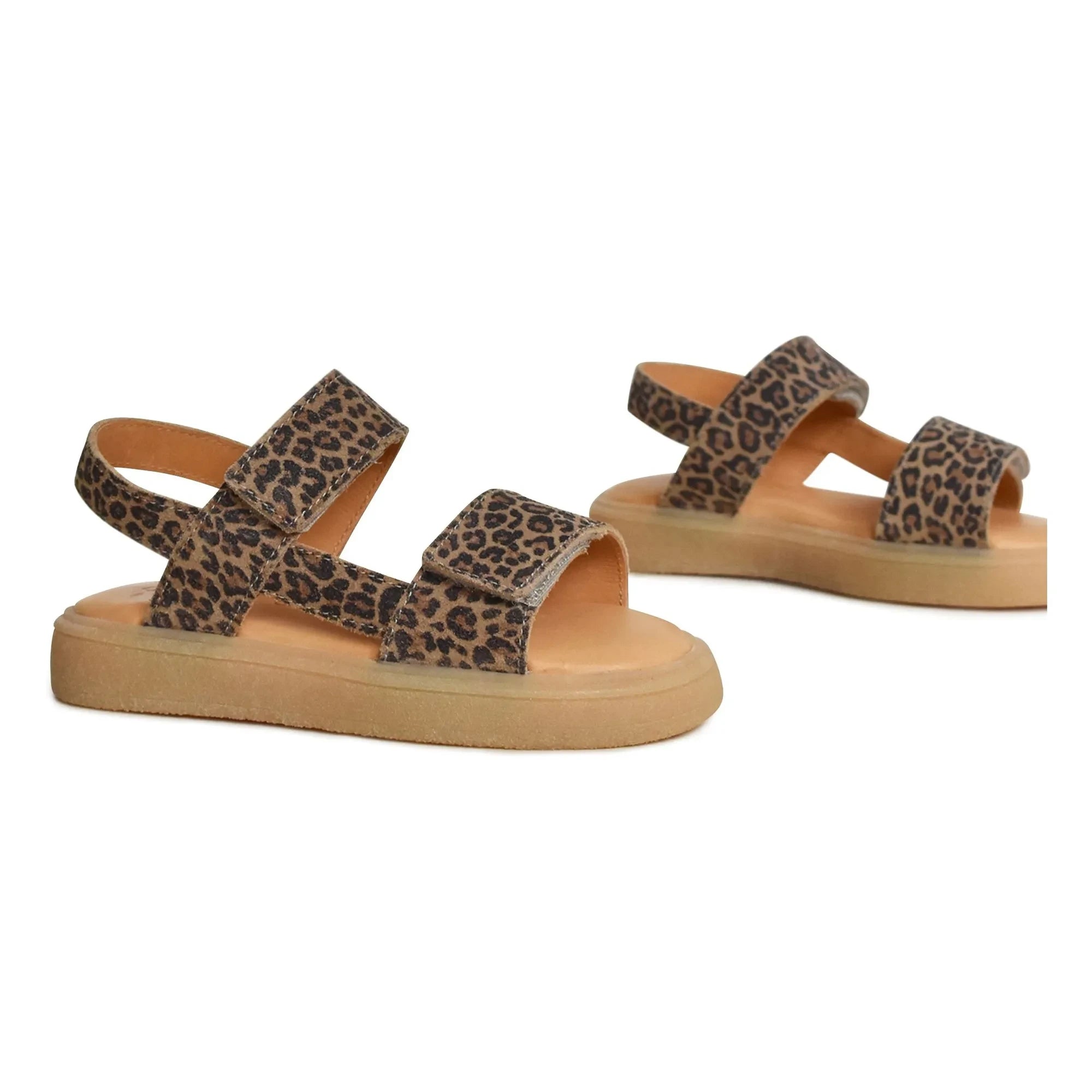 du Loua - Sandalias de tacón con estampado de leopardo Du Malu | Marrón