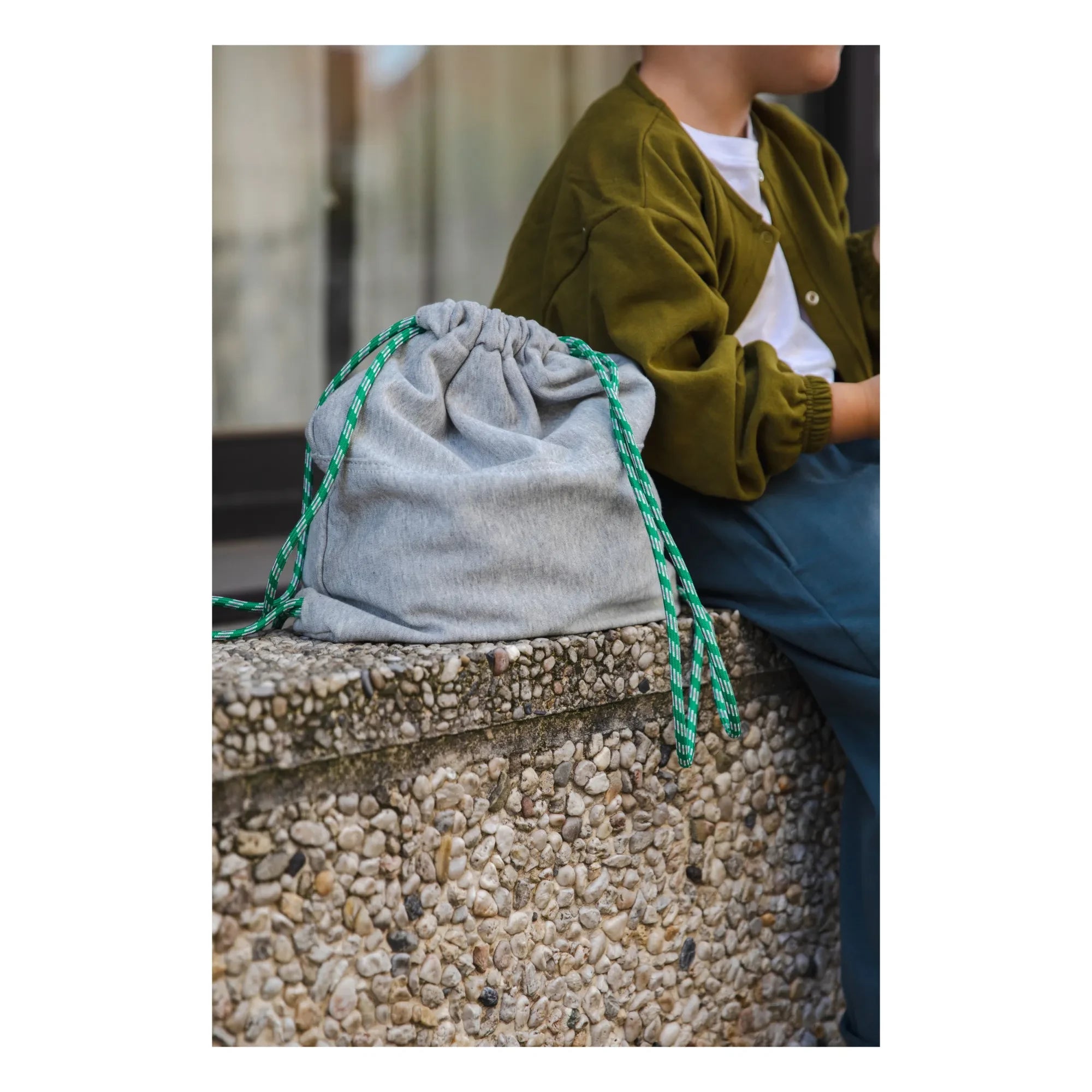 Studio Noos - Bolsa de deporte de punto | Gris jaspeado