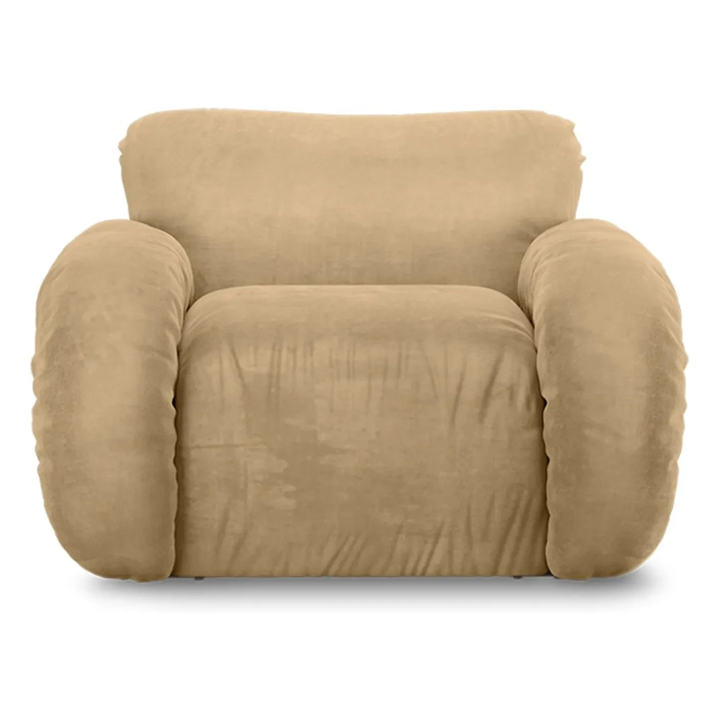 HKliving - Sillón de terciopelo Arc | Crema