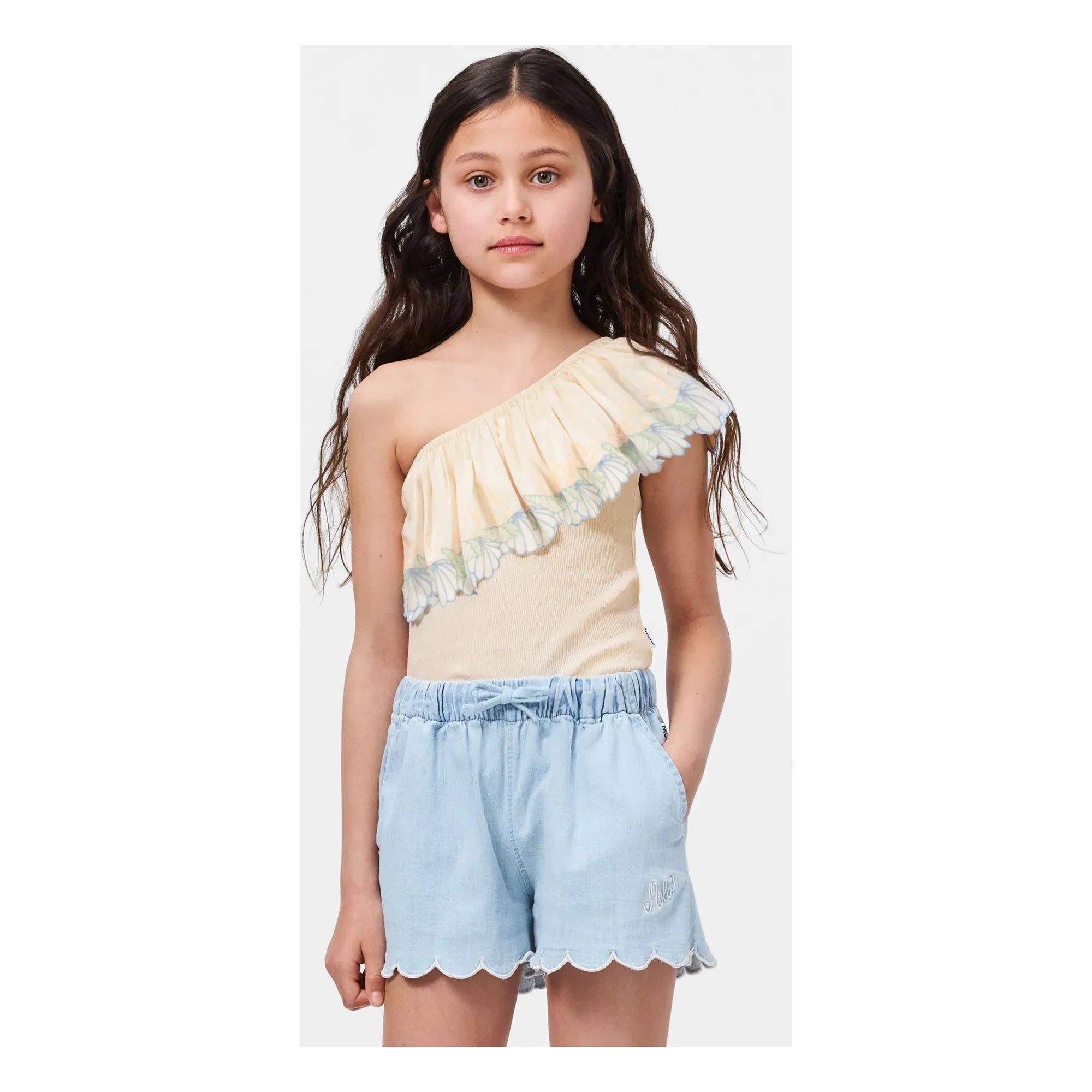 Molo - Shorts Addie de algodón orgánico | Azul claro