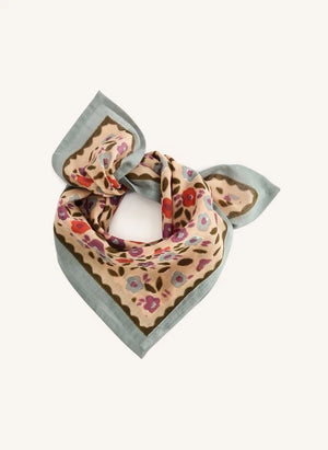 Apaches - Chal de Flores Pequeñas Dupitta | Beige