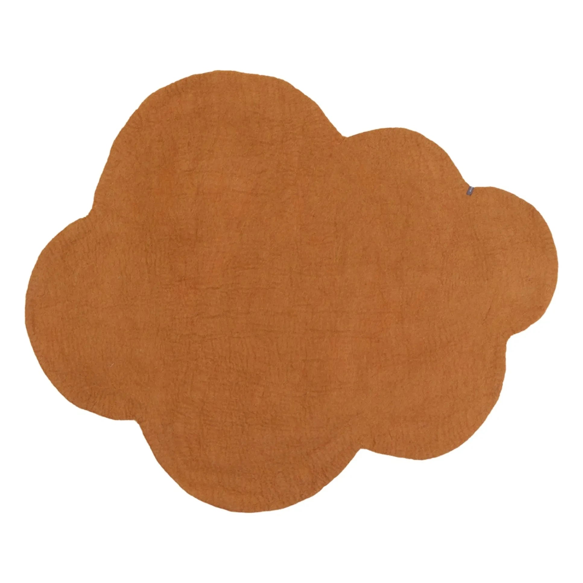Muskhane - Alfombra de fieltro con forma de nube | Caramelo