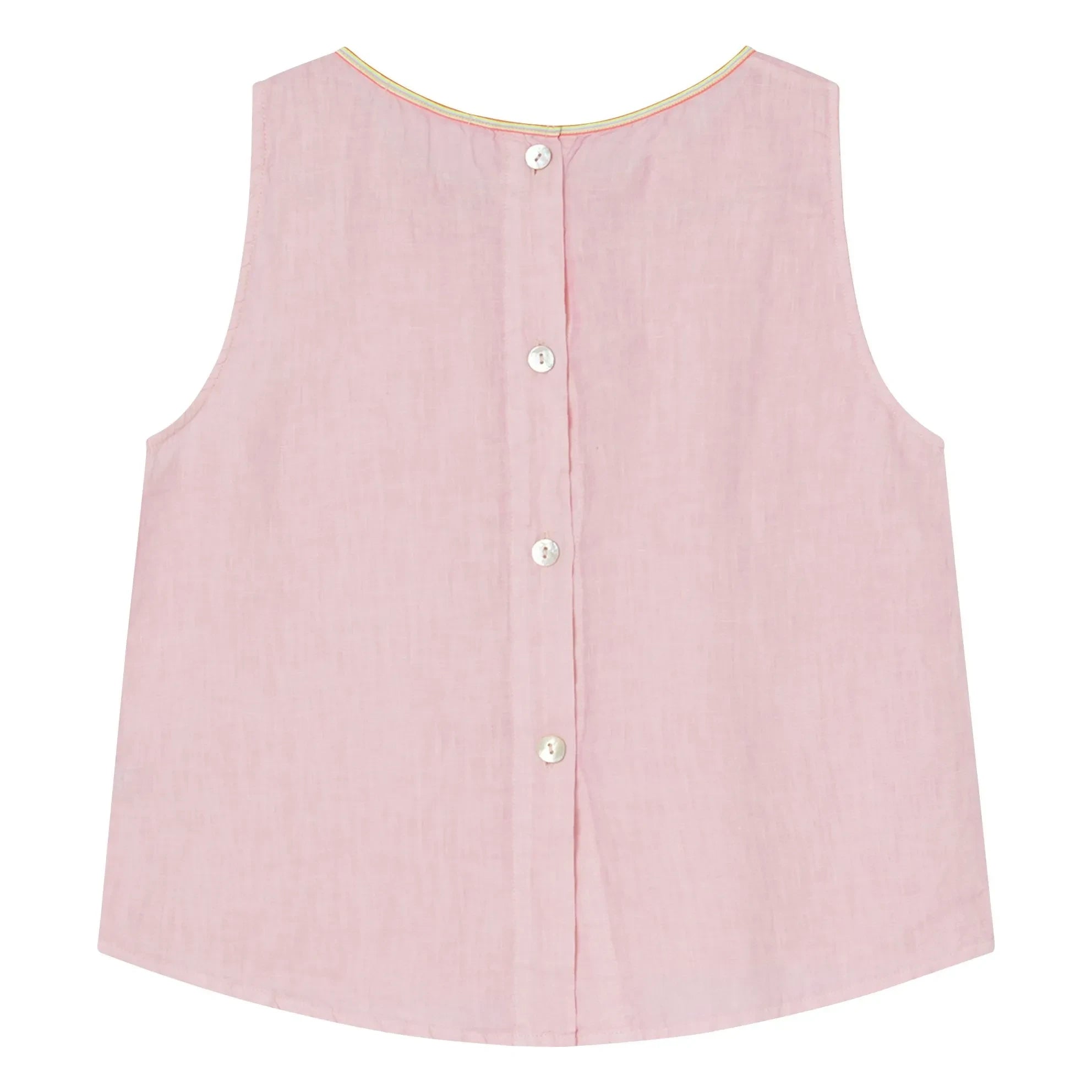Dr Bloom - Blusa de lino Ana | Rosa empolvado