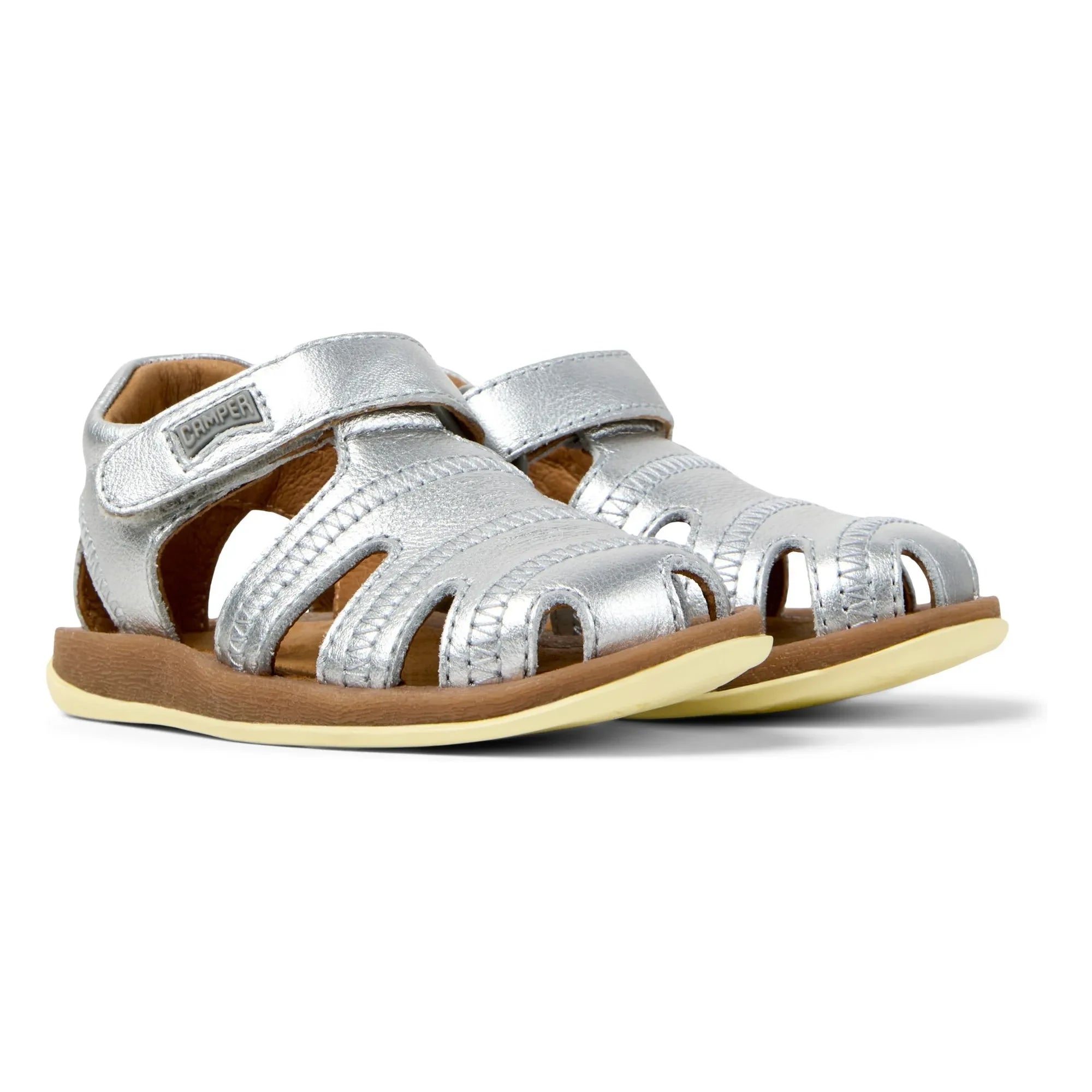 Camper - Sandalias infantiles Bicho | Plata