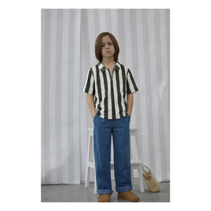 Lililotte - Camisa de Algodón Orgánico Tejido Rayas Carl | Crudo
