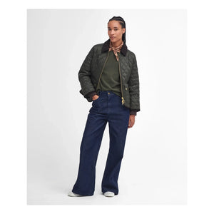 Barbour - Beadnell Dar Kesim Kapitone Ceket | Haki