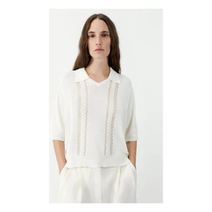 Cordera - Polo de punto | Blanco