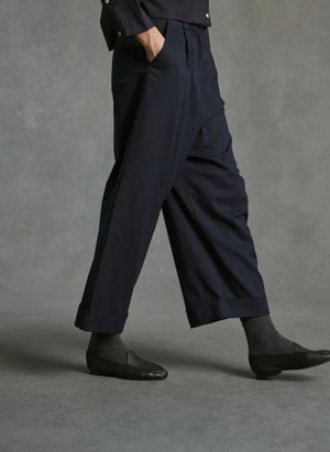 Hod - Pantalón Mariano con Pinzas | Azul marino