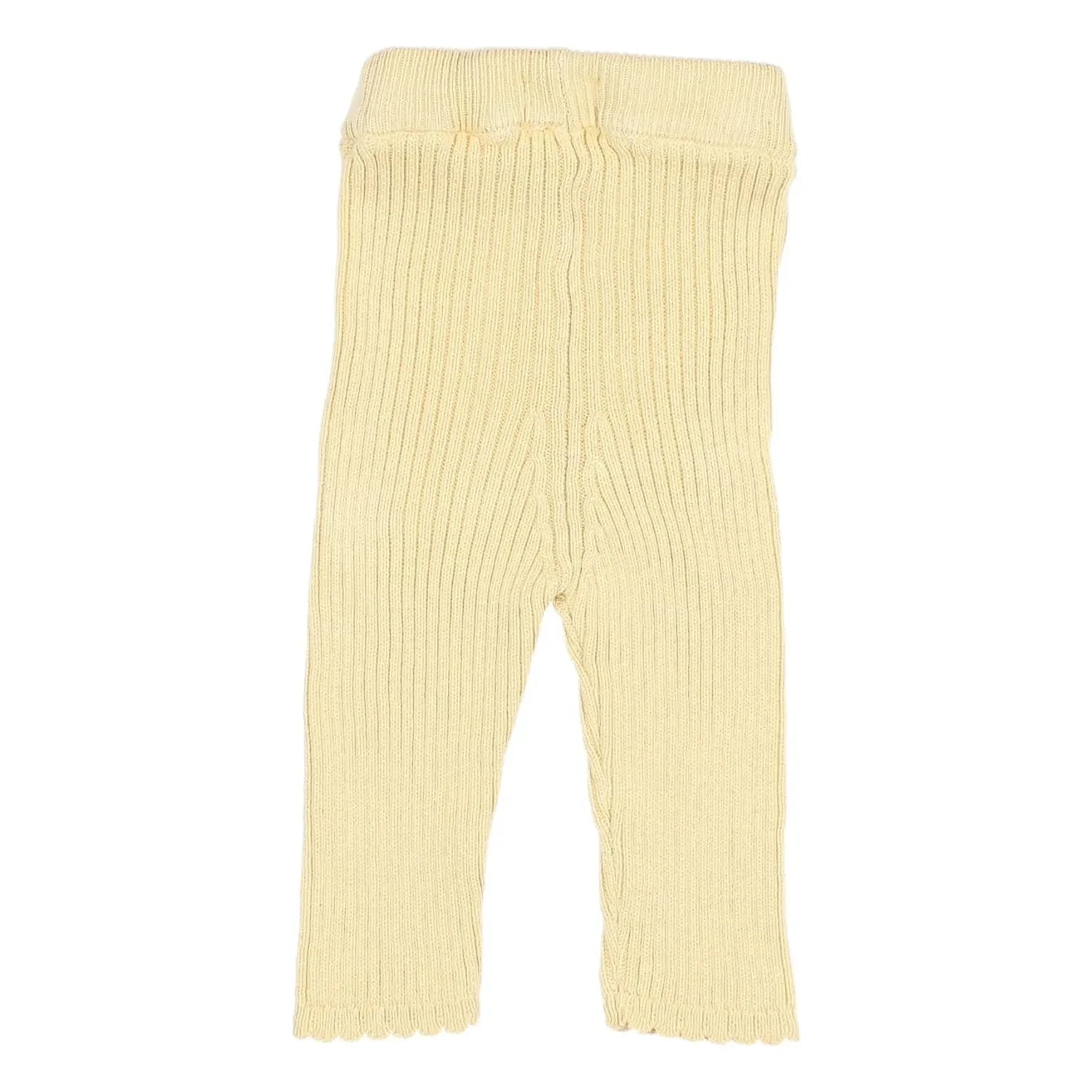 Búho - Leggings de algodón orgánico Ribli | Amarillo