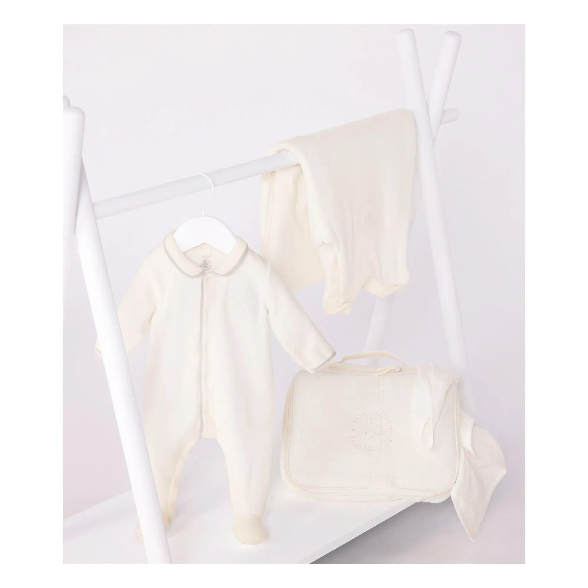 Petit Bateau - Conjunto de Valisette para Dormir y Arrullar | Crudo