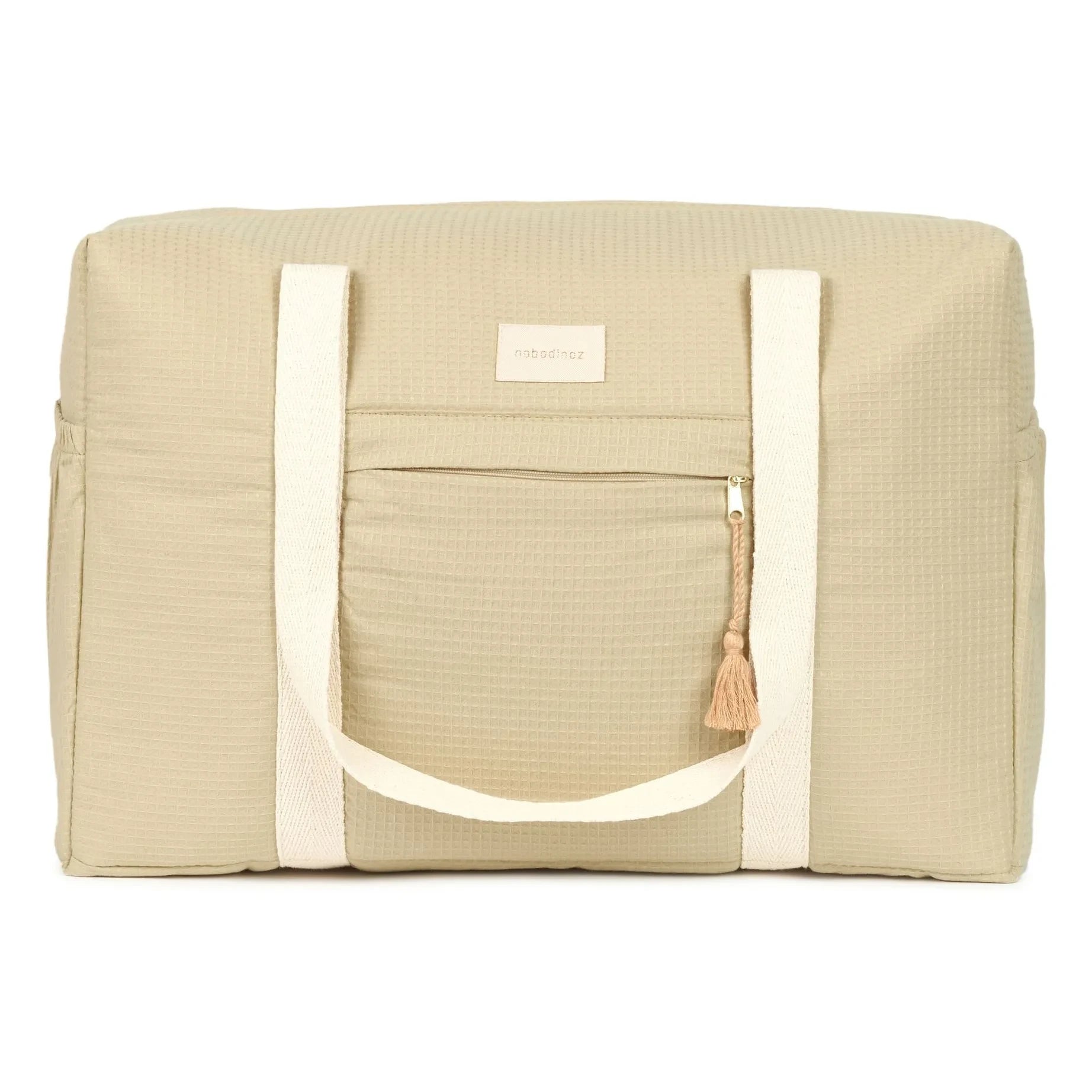 Nobodinoz - Bolso de maternidad impermeable de algodón orgánico Opéra | Salvia