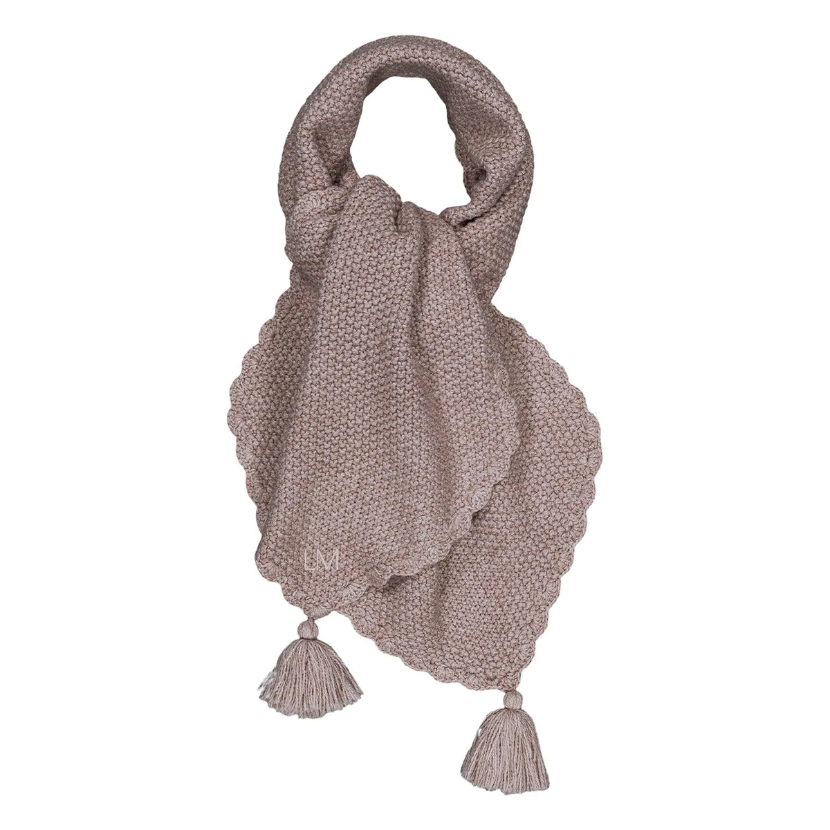 Louise Misha - Bufanda con pompones - Colección mujer | Beige