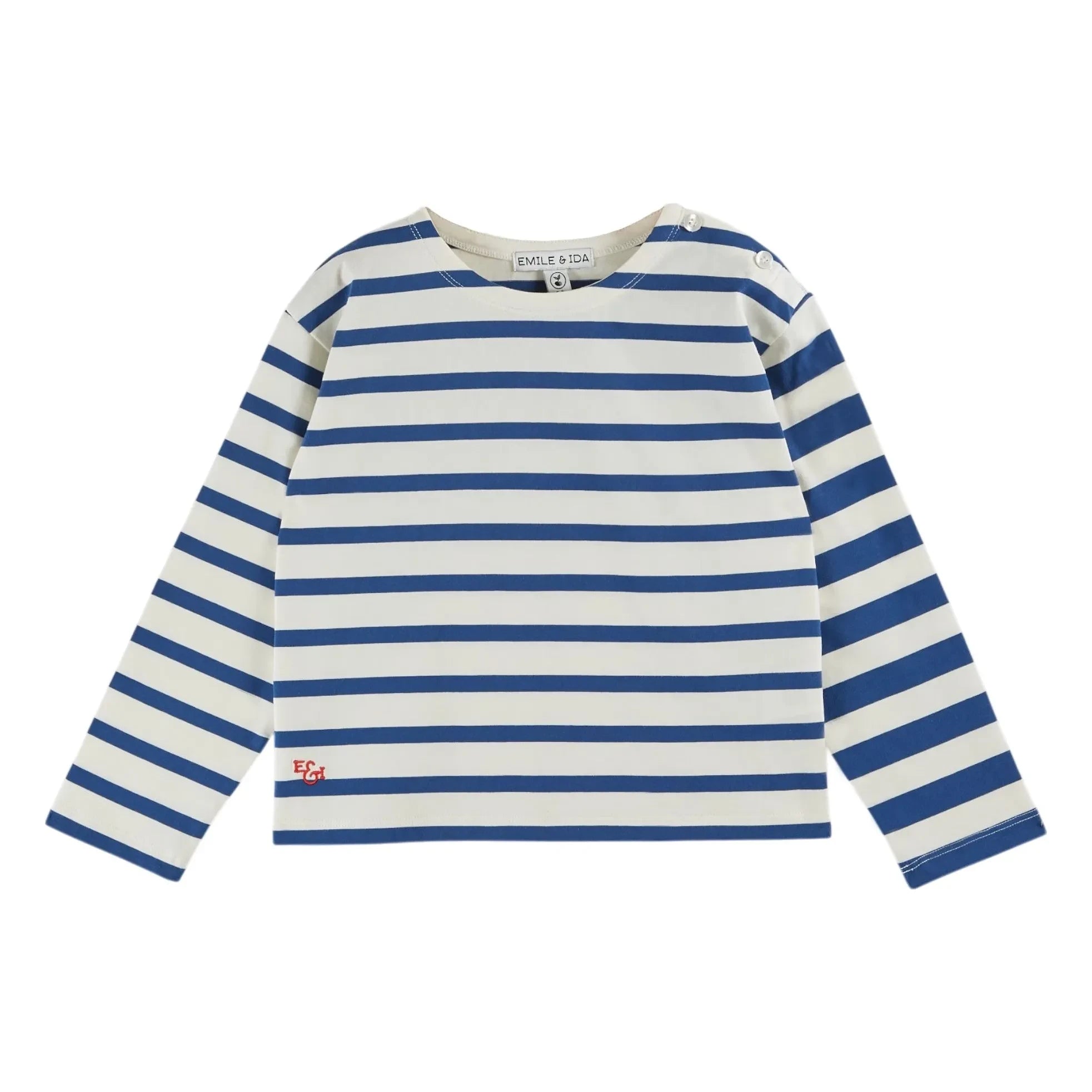 Emile et Ida - Camiseta Marinera de Algodón Orgánico | Crudo