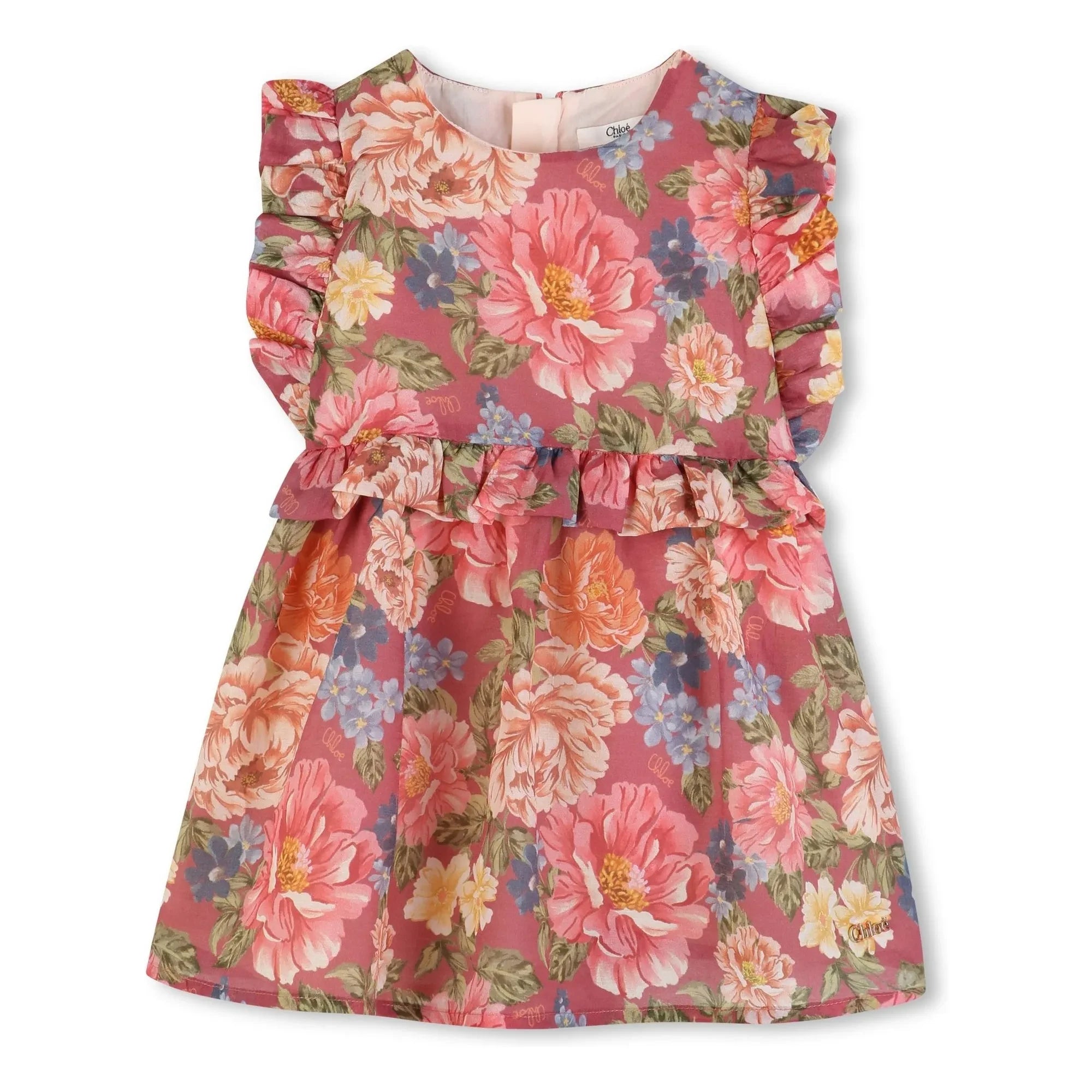 Chloé - Vestido de volantes con estampado floral de algodón orgánico | Rosewood
