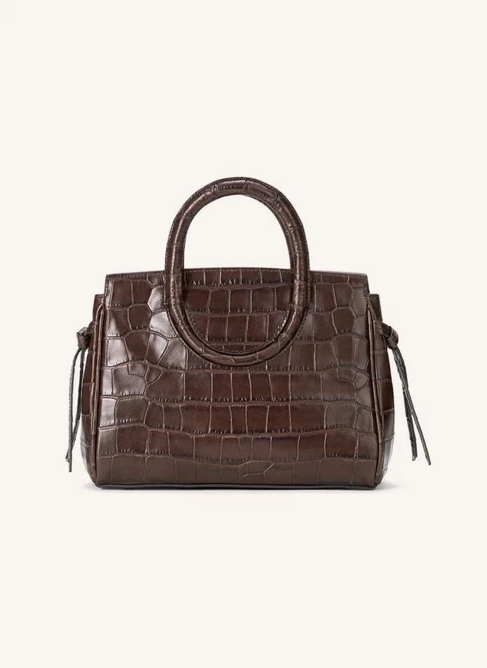 Staud - Maude Mini Carryall Bolsa | Marrón Oscuro
