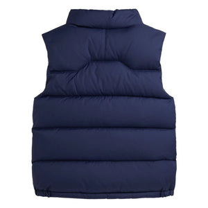 Ralph Lauren - Chaleco acolchado sin mangas con logo de fibras recicladas | Azul marino