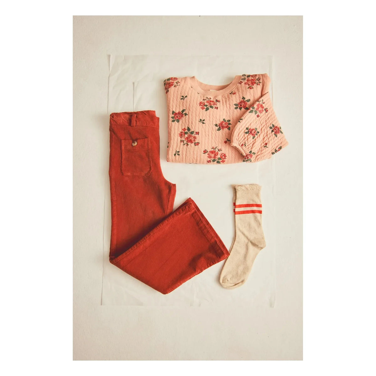 Cozmo - Pantalones Altea de algodón orgánico | Rojo oscuro