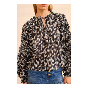 Ulla Johnson - Blusa Azrou | Negro