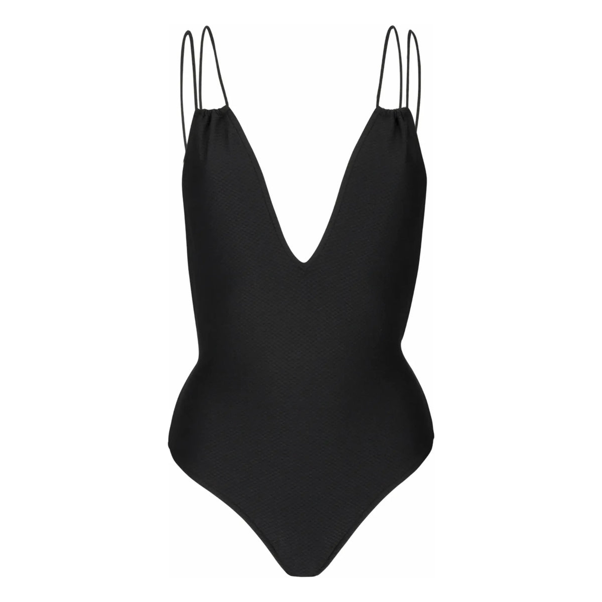 Anja Paris - Le Piccolo Bañador de una pieza con textura de nido de abeja | Negro