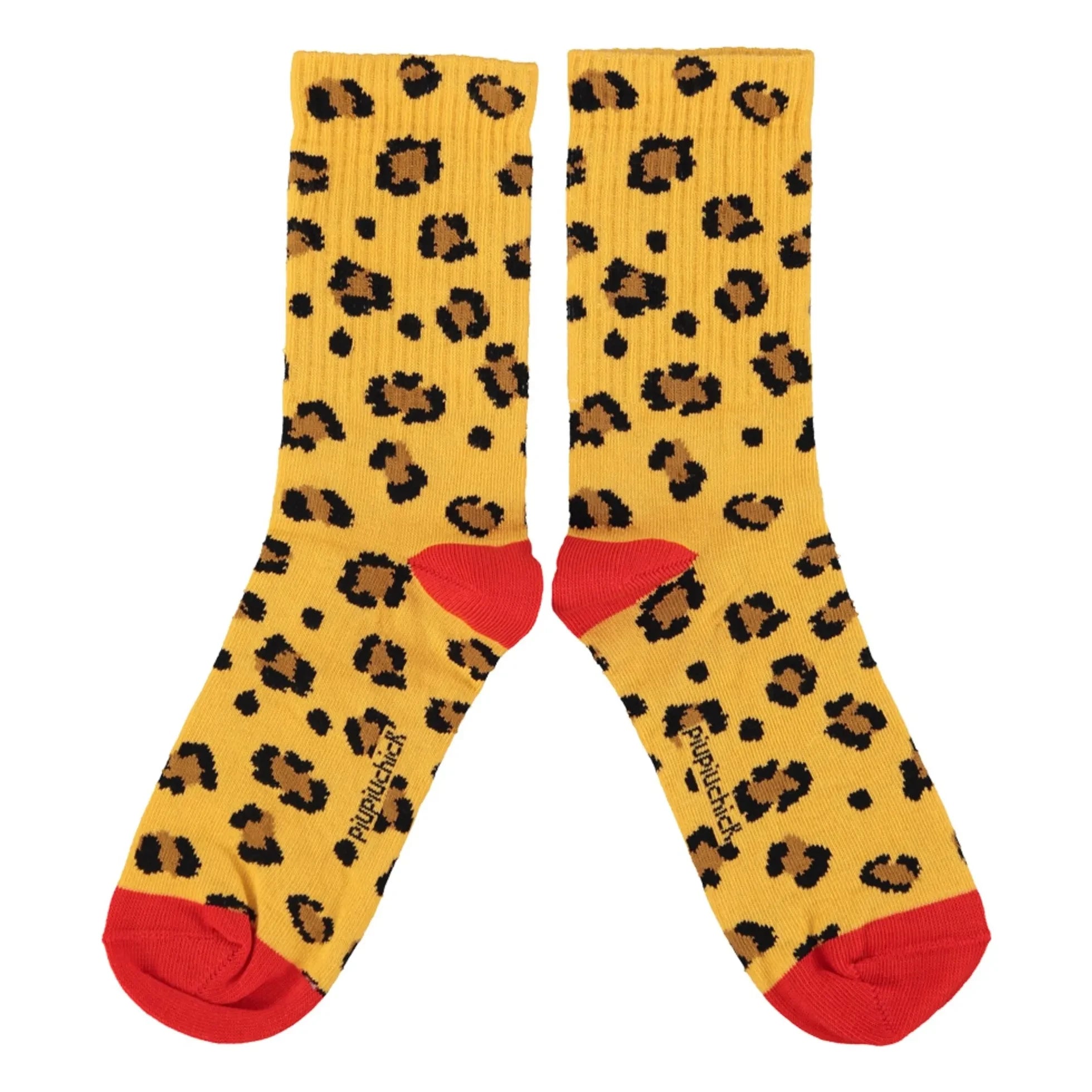 Piupiuchick - Calcetín leopardo | Mostaza