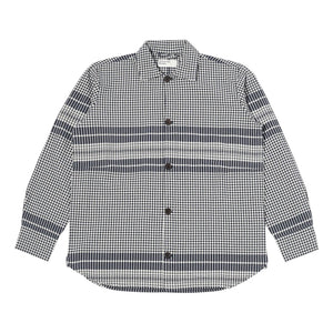 Universal Works - Camisa | Azul marino - Blanco roto