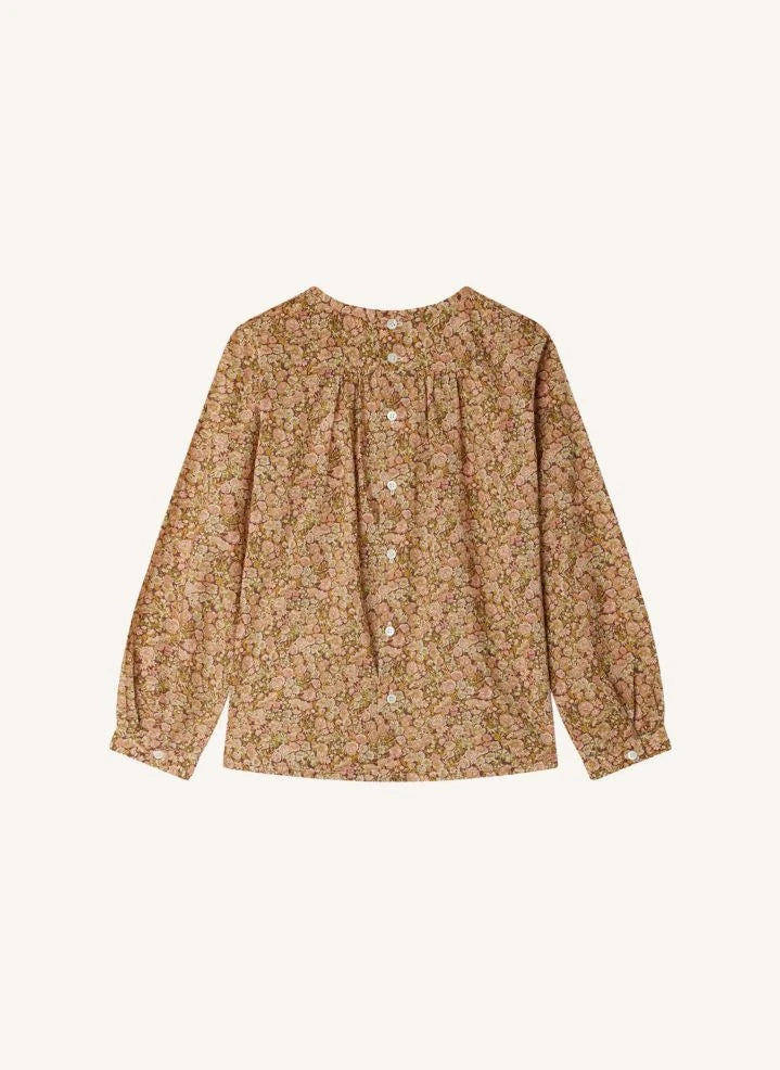 Bonpoint - Blusa Juliette Liberty Algodón Orgánico | Ciruela